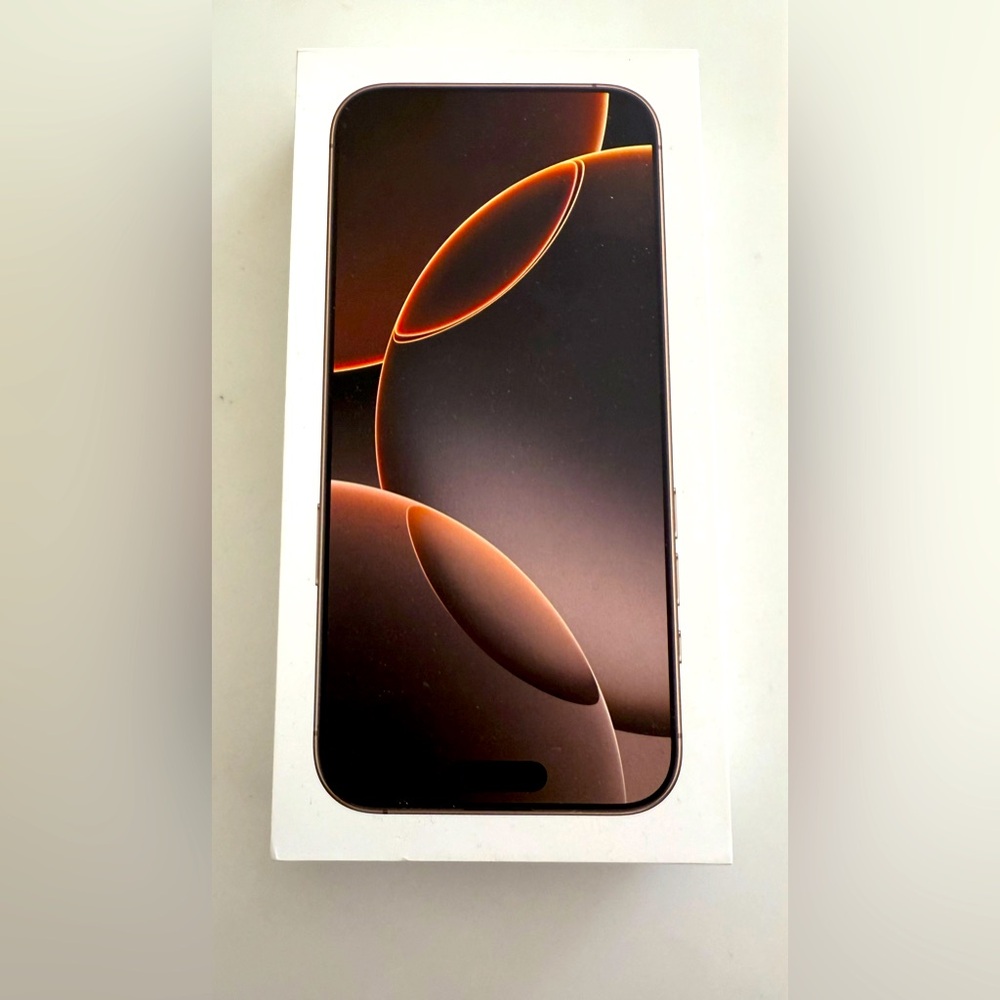Empty Retail Box Apple A3084 iPhone 16 Pro Max Desert Titanium